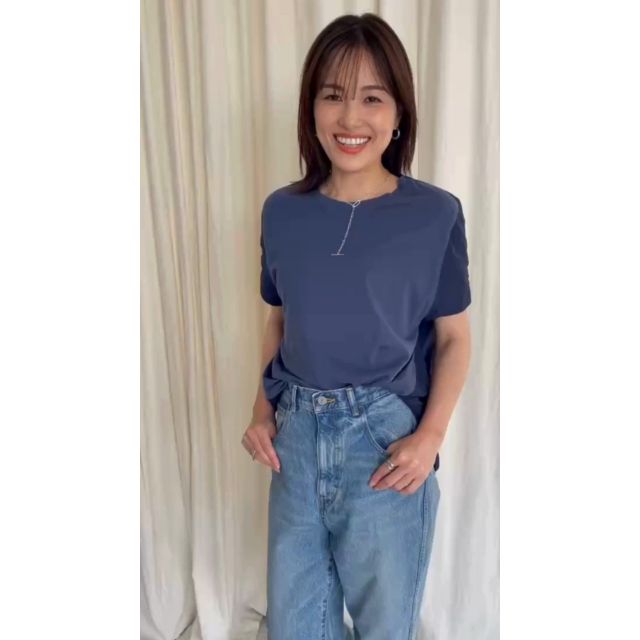 egg trading ギャザー　ブラウス　チュニック 12closet(トゥエルブクローゼット)の【洗える】異素材ギャザー